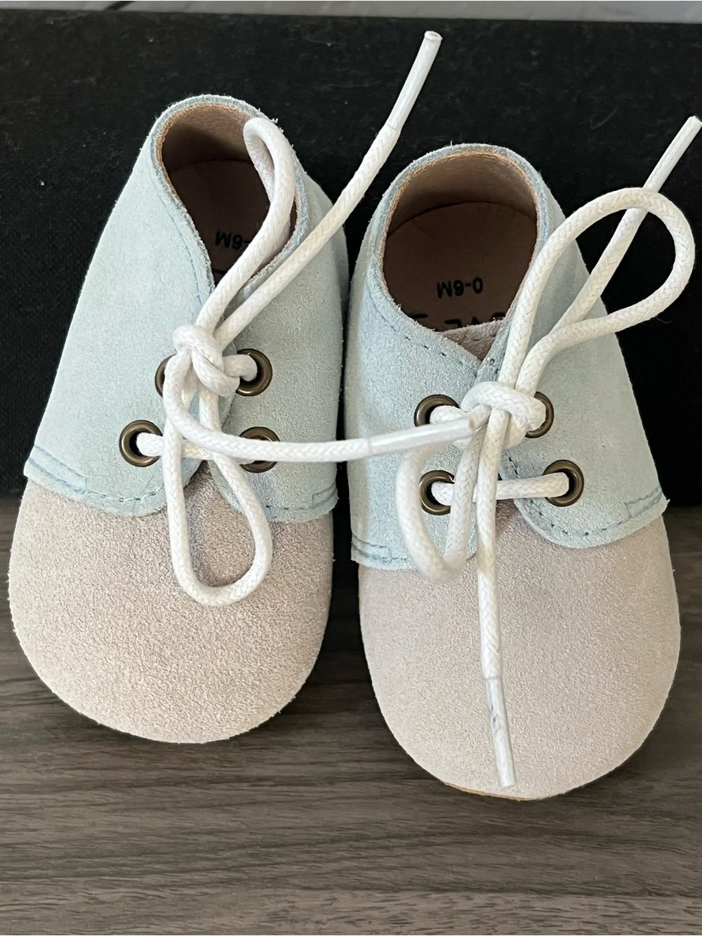 fauve+co leather baby shoes sz0-6